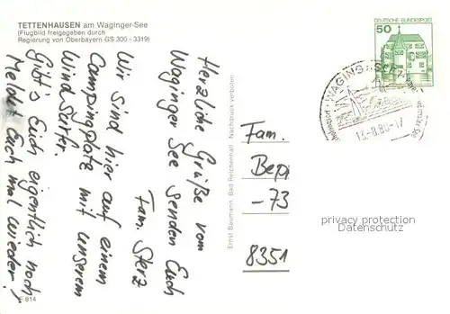 Tettenhausen Freibad Fliegeraufnahme Segelpartie Gasthaus Panorama Waginger See Tettenhausen