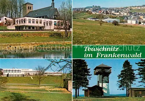 Teuschnitz Kirche Panorama Schule Aussichtsturm Teuschnitz