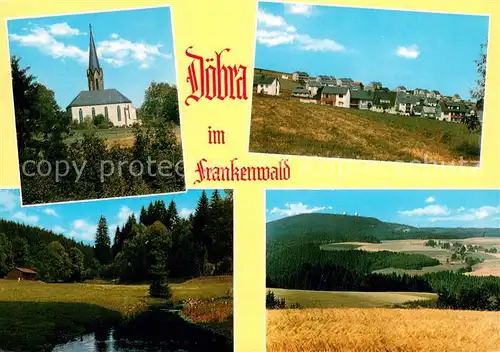 Doebra_Oberfranken Kirche Ortsansicht Panorama Doebra Oberfranken