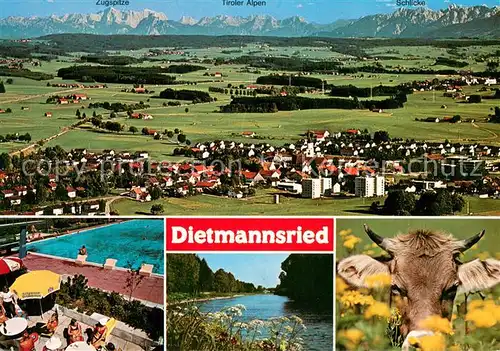 Dietmannsried Panorama Freibad Seepartie Dietmannsried