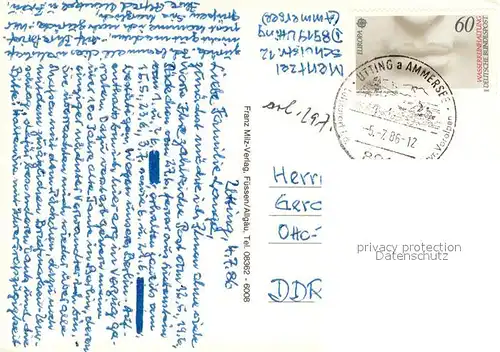 Utting_Ammersee Fliegeraufnahme Seebruecke Kirche Stimmungsbild Utting Ammersee