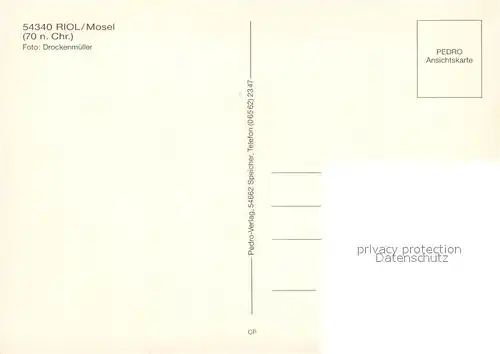 Riol Panorama Kirche Ortspartien Riol