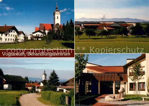 Vogtareuth Kirche Ortspartie Behandlungszentrum Vogtareuth