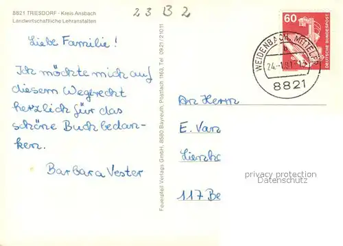 Triesdorf Landwirtschaftliche Lehranstalten Details Kirche Seeblick Triesdorf