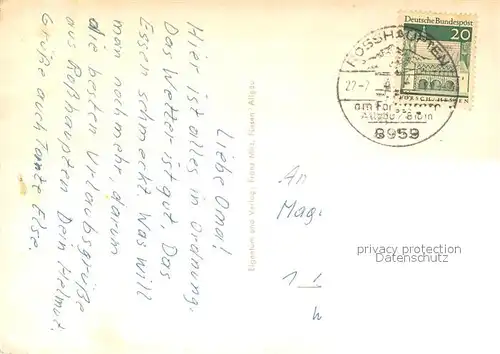 Rosshaupten_Forggensee Schloss Neuschwanstein Forggensee Schloss Hohenschwangau Campingplatz Panorama Rosshaupten Forggensee