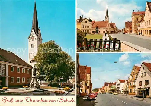 Thannhausen_Schwaben Kirche Strassenpartien Thannhausen Schwaben