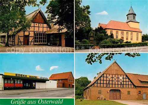 Osterwald_Unterende Fachwerk Kirche Edeka Markt Scheune Osterwald_Unterende