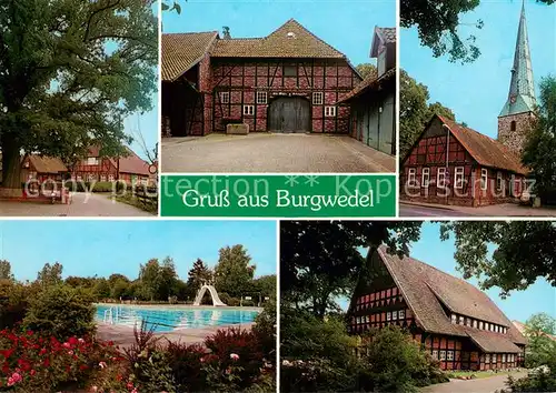 Burgwedel Bauerngehoeft Scheune Kirche Freibad Fachwerkhaus Burgwedel