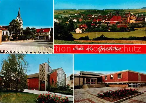 Grasleben Kirchen Panorama Schule Grasleben
