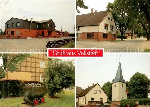 Vallstedt Gasthaeuser Glueckauf Lore Kirche Vallstedt