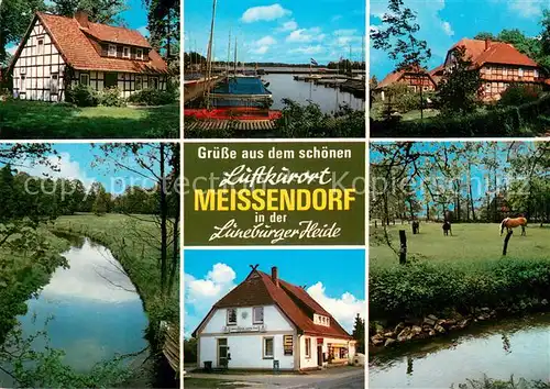 Meissendorf Fachwerkhaeuser Bootshafen Bachlauf Pferdekoppel Meissendorf