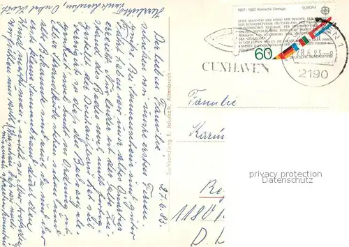 Altenbruch Teilansicht Dorfstrasse Strandpartie Altenbruch