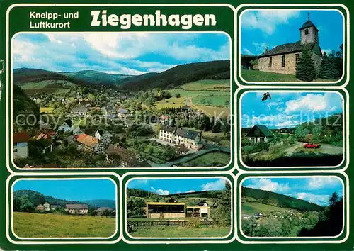 Ziegenhagen_Witzenhausen Fliegeraufnahme Kirche Panorama Teilansichten Ziegenhagen Witzenhausen