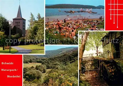 Eifel_Region Naturpark Nordeifel Turm Strandpartie Wasserrad Eifel Region