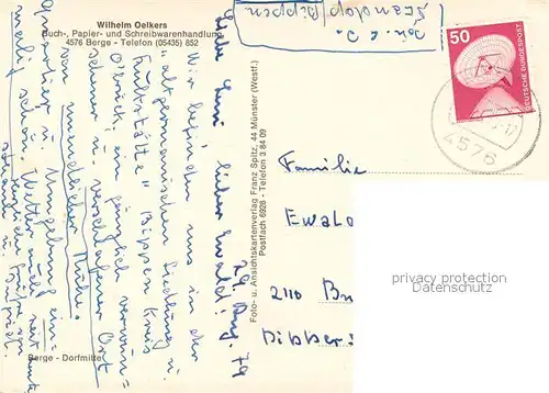 Berge_Osnabrueck Buch Papier und Schreibwarenhandlung Oelkers Kirchturm Berge Osnabrueck