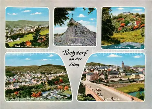 Betzdorf_Sieg Panorama Druidenstein Die Freusburg Am Molzberg Siegbruecke Betzdorf Sieg