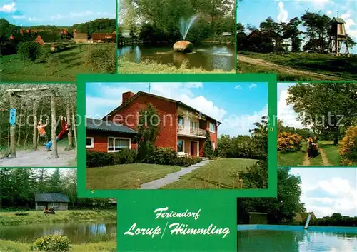 Lorup Bauernhof Meyer Panorama Fontaene Hochsitz Spielplatz Reitweg Teich Seepartie Lorup