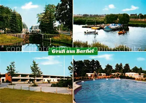 Barssel Schleuse Bootsliegeplatz Schule Schwimmbad Barssel