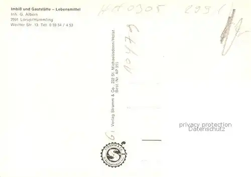 Huemmling_Lorup Teilansicht Fontaene Hochsitz Spielplatz Weiher Waldweg Imbiss Gaststaette Reiter 