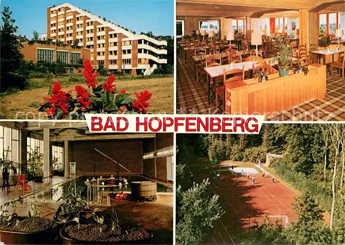 Bad_Hopfenberg Westfaelisches Bauernbad Gastraum Hallenbad Sportplatz Bad_Hopfenberg