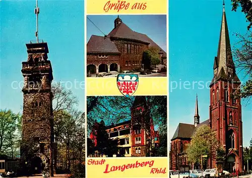 Langenberg_Rheinland Turm Rathaus Kirche Langenberg_Rheinland