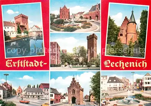 Lechenich Bonner Tor Landesburg Rathaus und Marktplatz Herriger Strasse Lechenich