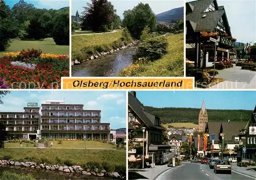 Olsberg_Sauerland Teilansichten Hotel Strassenpartie Olsberg_Sauerland