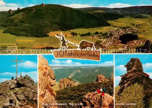 Bruchhausen_Sauerland Fliegeraufnahme Feldstein Blick vom Feldstein Grosser Kurfuerst Bruchhausen_Sauerland