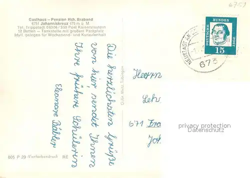 Johanniskreuz Johanniskapelle Johanniskreuz Eschkopfturm Schwarzbachtalweiher Burgalbbrunnen Johanniskreuz