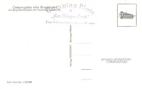 Trechtingshausen Campingplatz Am Bingerloch am Rhein Burg Reichenstein Trechtingshausen