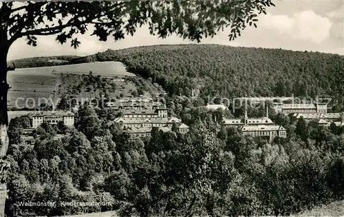 Weilmuenster Panorama Blick zum Kindersanatorium Weilmuenster