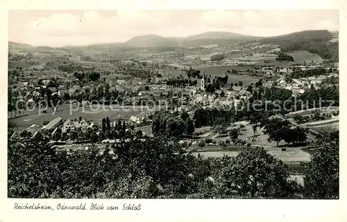 Reichelsheim_Odenwald Panorama Blick vom Schloss Reichelsheim Odenwald
