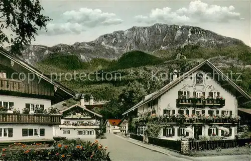Benediktbeuern Ortsmotiv mit Blick zur Benediktenwand Bayerische Voralpen Benediktbeuern