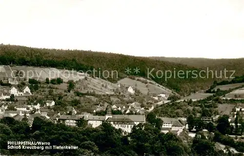 Philippsthal_Werra Panorama Schloss Kreuzberg mit Tiefenkeller Philippsthal_Werra