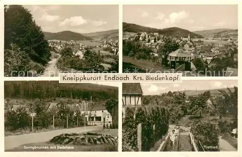 Bad_Endbach Panorama Kneippkurort Springbrunnen Badehaus Wassertreten Bad_Endbach