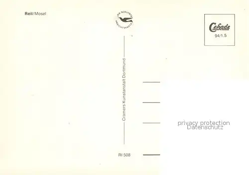 Reil Panorama Blick ueber die Mosel Fahrgastschiff Reil