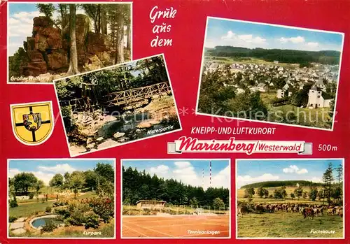 Marienberg_Westerwald Grosser Wolfstein Felsen Nister Panorama Kurpark Tennisanlagen Fuchskaute Viehherde Marienberg_Westerwald