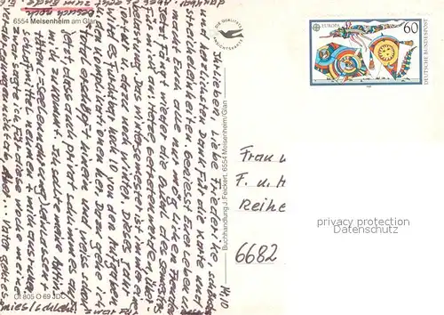 Meisenheim_Glan Stadtpanorama mit Blick zur Kirche Wehr Meisenheim_Glan