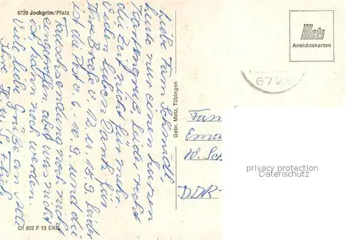 Jockgrim Ortsansicht mit Kirche Altstadt Fachwerkhaeuser Jockgrim