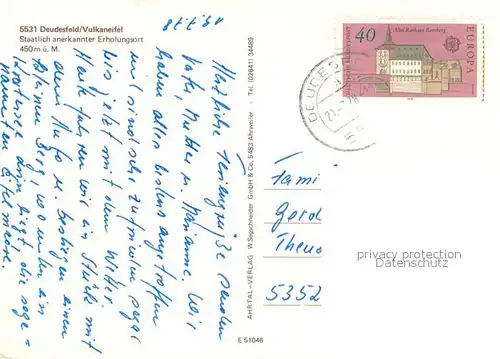 Deudesfeld Panorama Erholungsort Deudesfeld