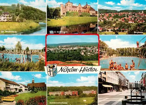 Neheim Huesten Wiedenberg Schloss Herdringen Bergheim Freibad Tennisanlagen Berufsschulen Fussgaengerzone Neheim Huesten