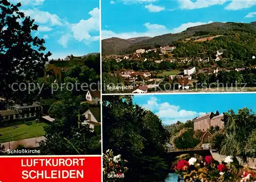 Schleiden_Eifel Teilansicht Luftkurort Schlosskirche Schloss Schleiden_Eifel