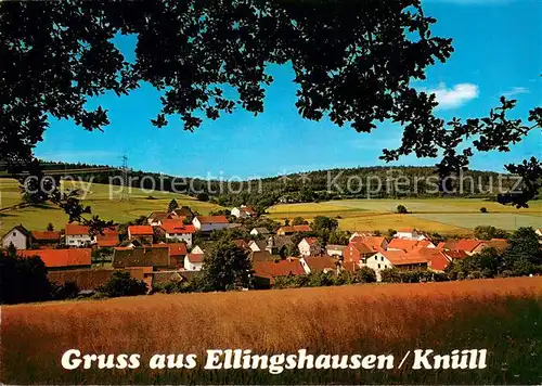 Ellingshausen_Hessen Ansicht vom Waldrand aus Ellingshausen Hessen