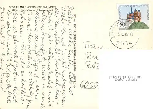 Viermuenden Panorama Erholungsort Partie an der Eder Altes Haus Viermuenden