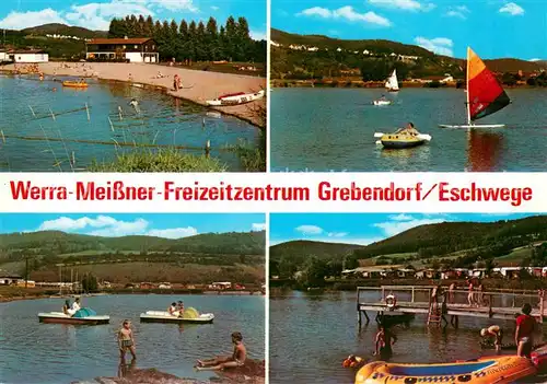 Grebendorf Werra Meissner Freizeitzentrum am Meinhardsee Tretboot Windsurfen Grebendorf