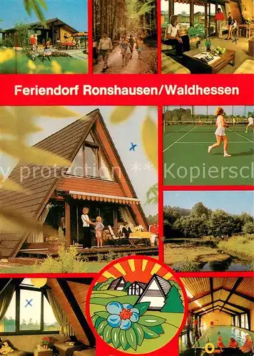 Ronshausen Feriendorf Ferienhaeuser Tennisanlage Hallenbad Wandern Ronshausen