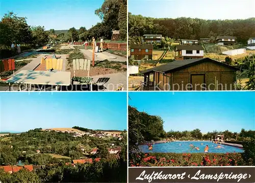 Lamspringe Panorama Luftkurort Freibad Wohnsiedlung Minigolf Lamspringe
