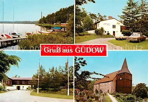 Gudow Heim August Schilinski Bootssteg am See Kirche Friedhof Gudow