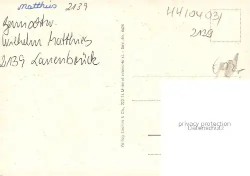 Lauenbrueck Kirche Schule Partie am Wasser Lauenbrueck