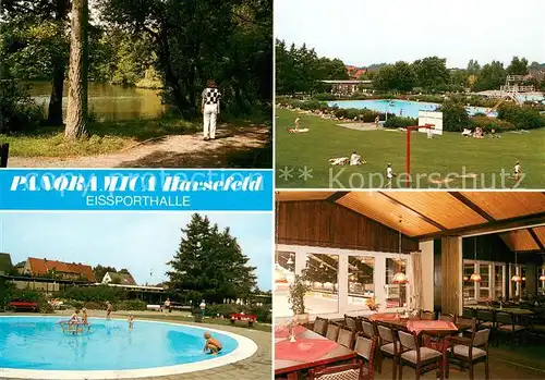 Harsefeld Panoramica Eissporthalle Restaurant Freibad Uferweg am See Harsefeld